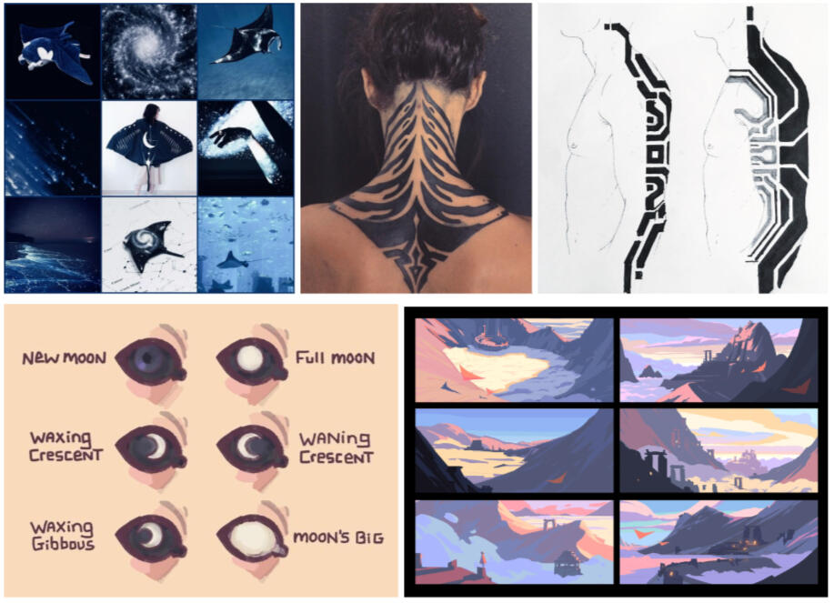 Sky: Children of the Light concept art courtesy of Tom Zhao (tomzhao.com); other images from Pinterest.